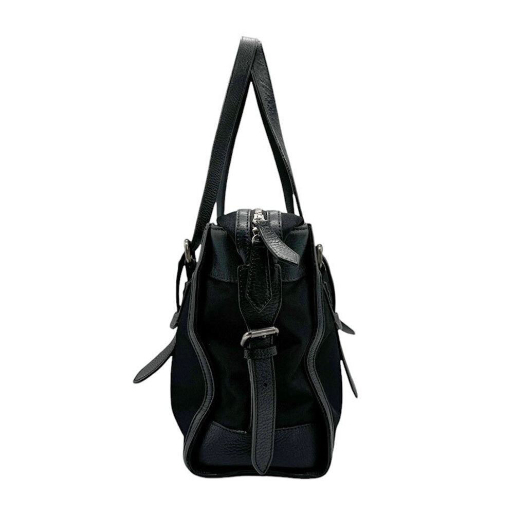 Burberry Shoulder Black Bag Beige Leather Check Nova Jacquard - Picture 1 of 4